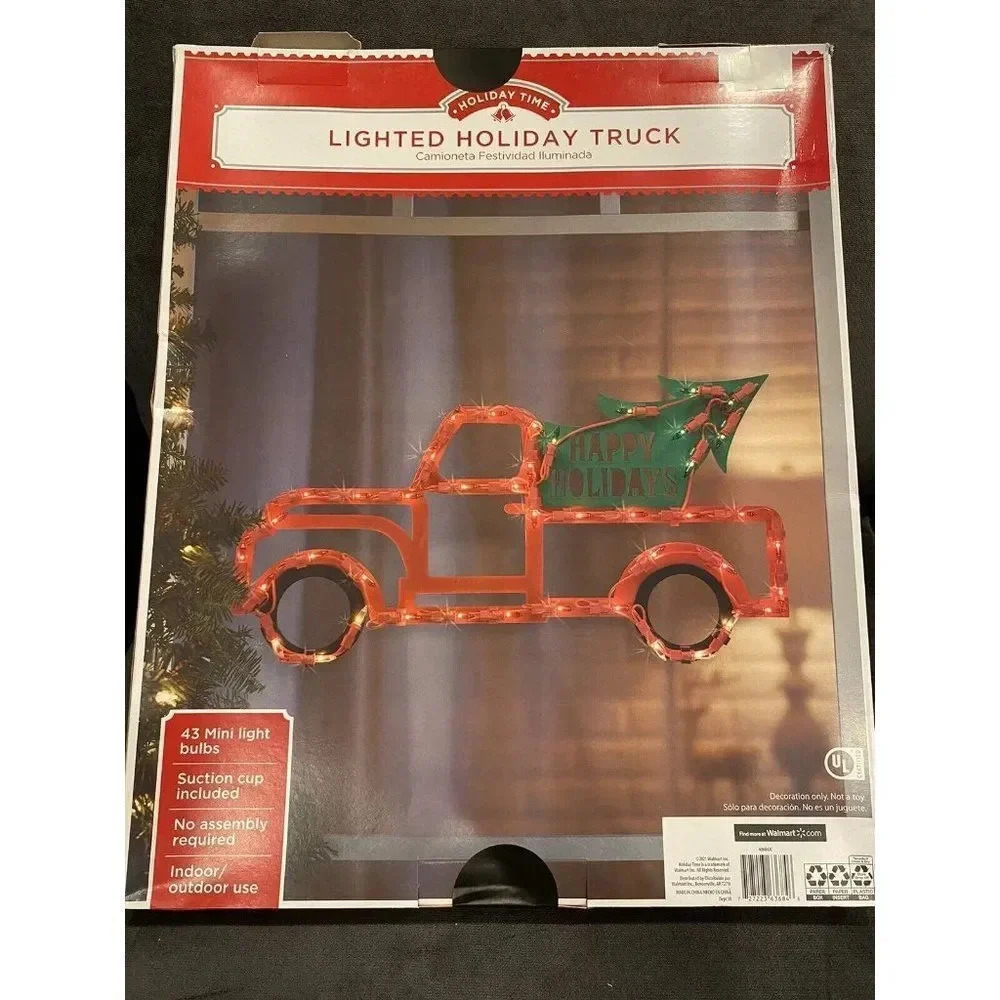 IG Design Multicolored Truck and Tree Indoor Christmas Decor 14 BRAND NEW - Picture 4 of 7